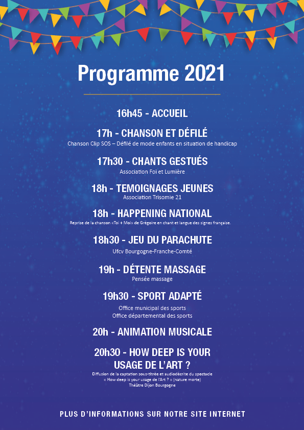 Programme de la Nuit du Handicap - Dijon - 12 juin 2021