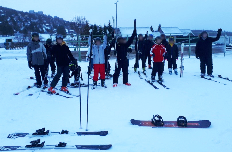 classe de neige ski