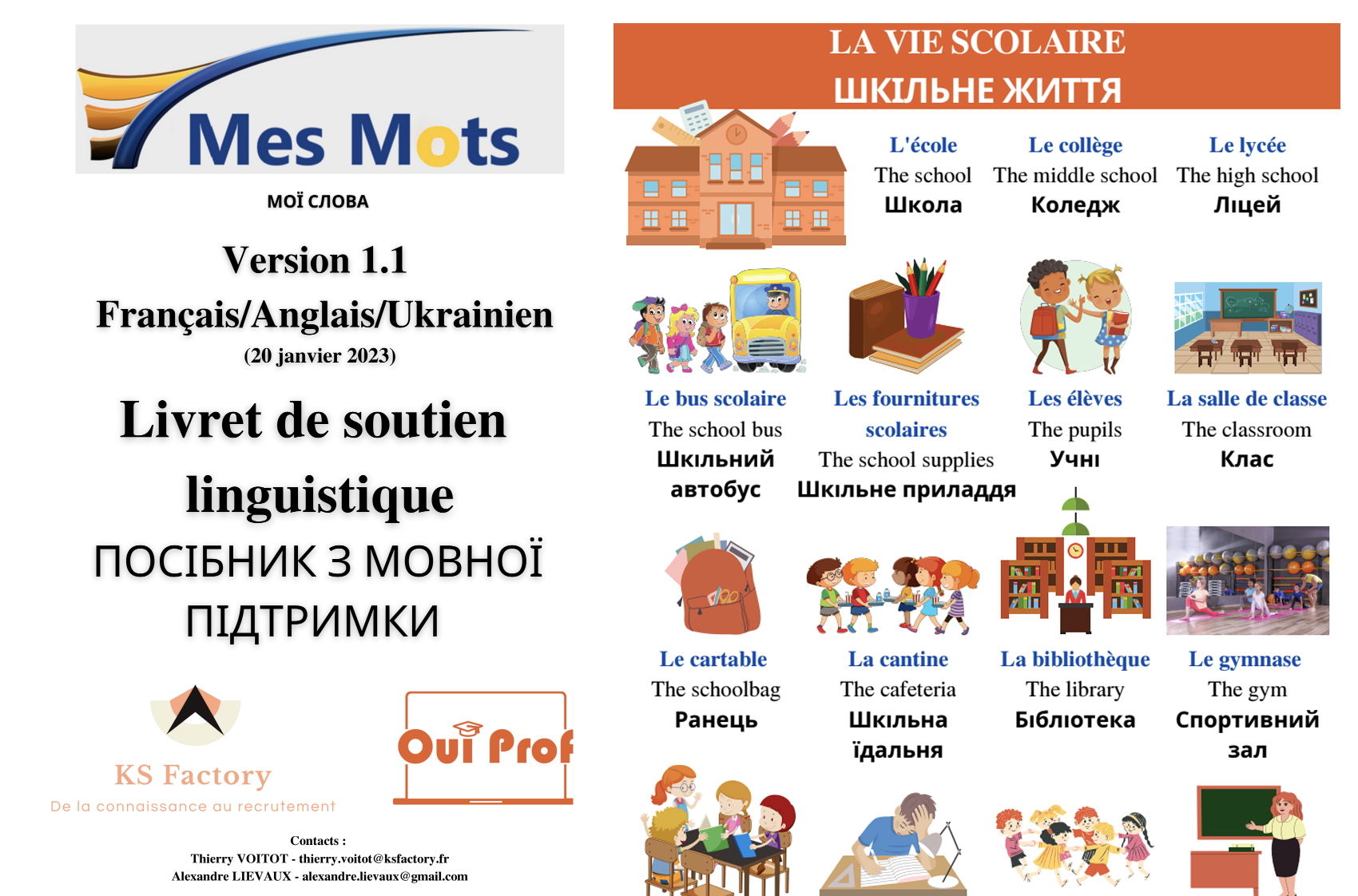  Livret de soutien linguistique - Посібник з мовної підтримки