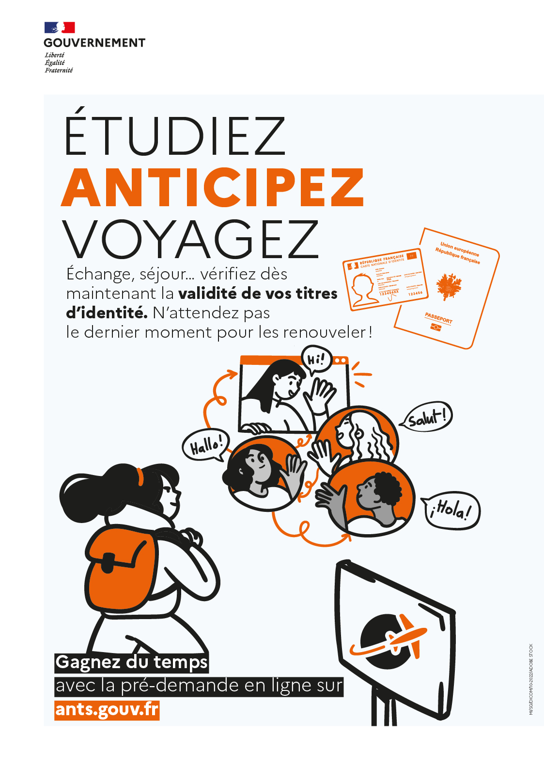 Affiche Etudiez, anticipez, voyagez