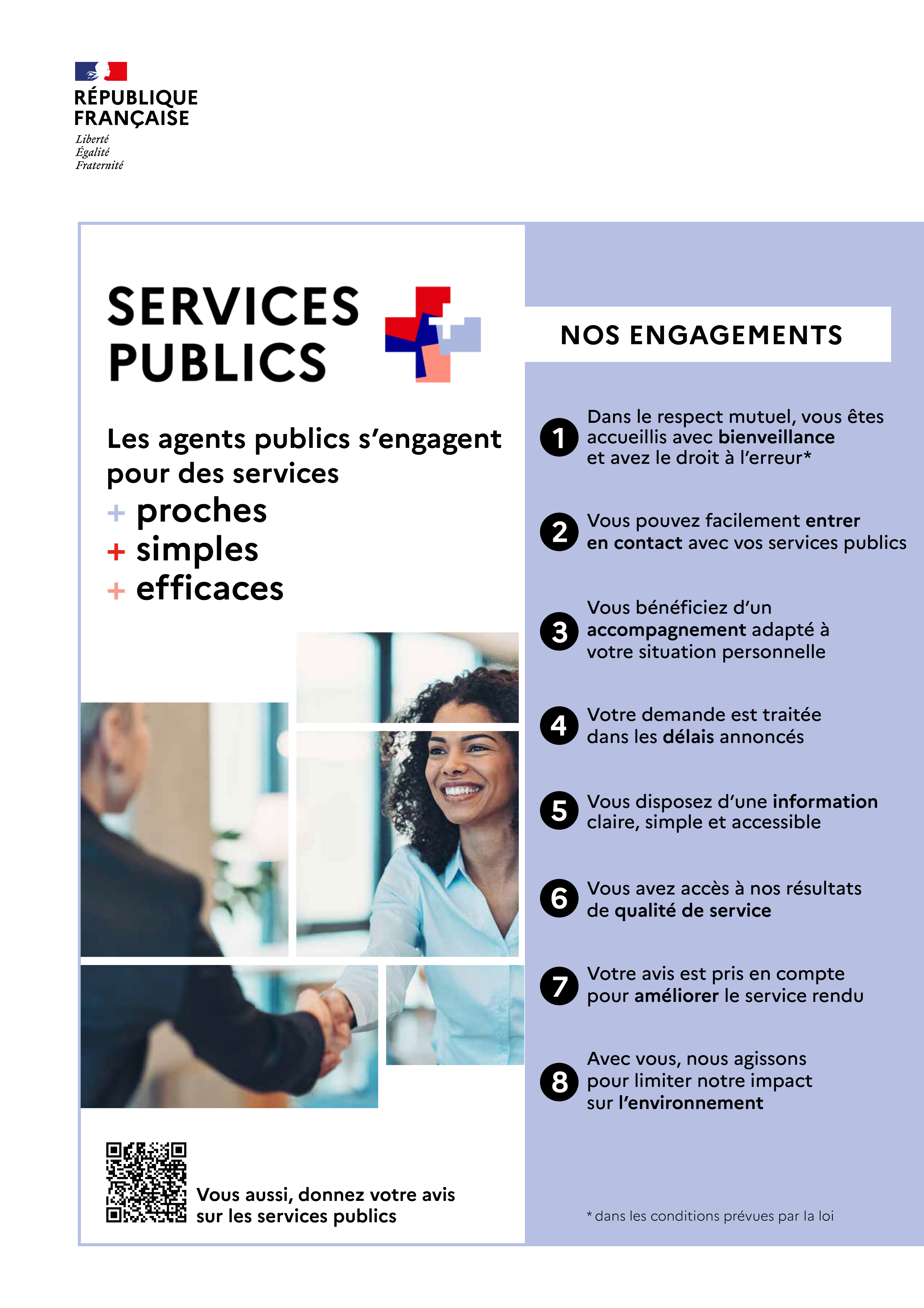 Découvrez les nouveaux engagements du service public