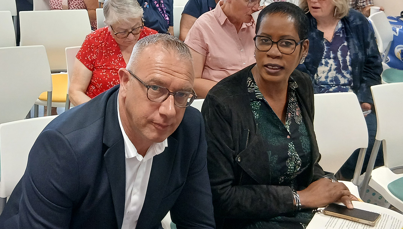 Stéphane rentet et Francette Dalle Mese