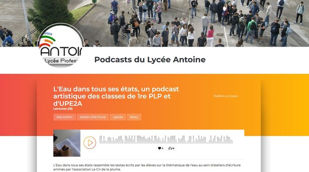L'Eau dans tous ses états », un podcast artistique